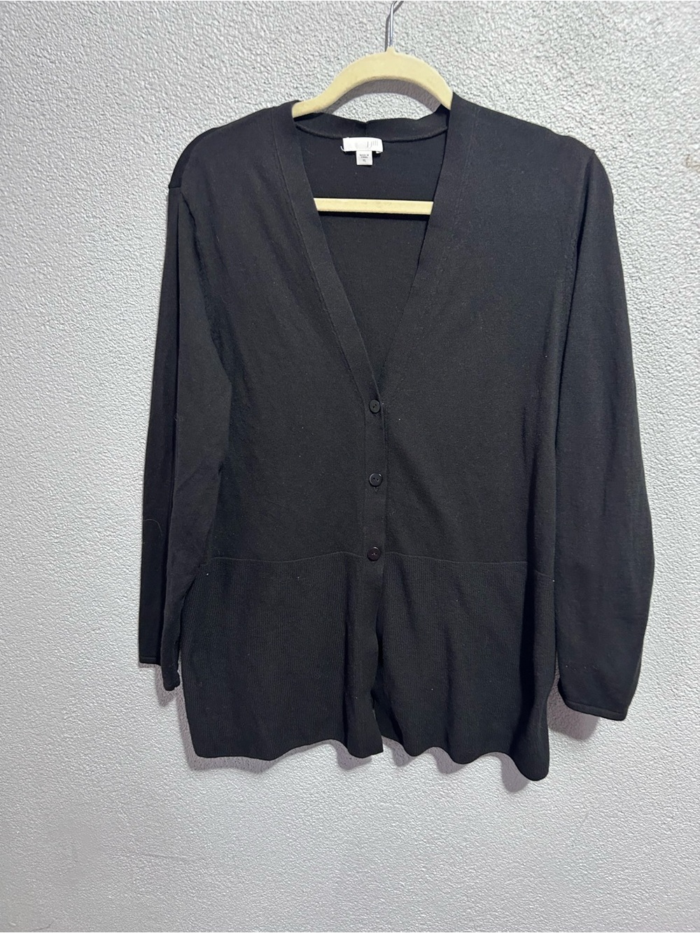 NWOT J Jill black cardigan size xl